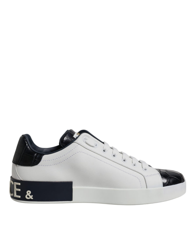 Dolce & Gabbana Portofino Sneakers - Élégance en Noir et Blanc