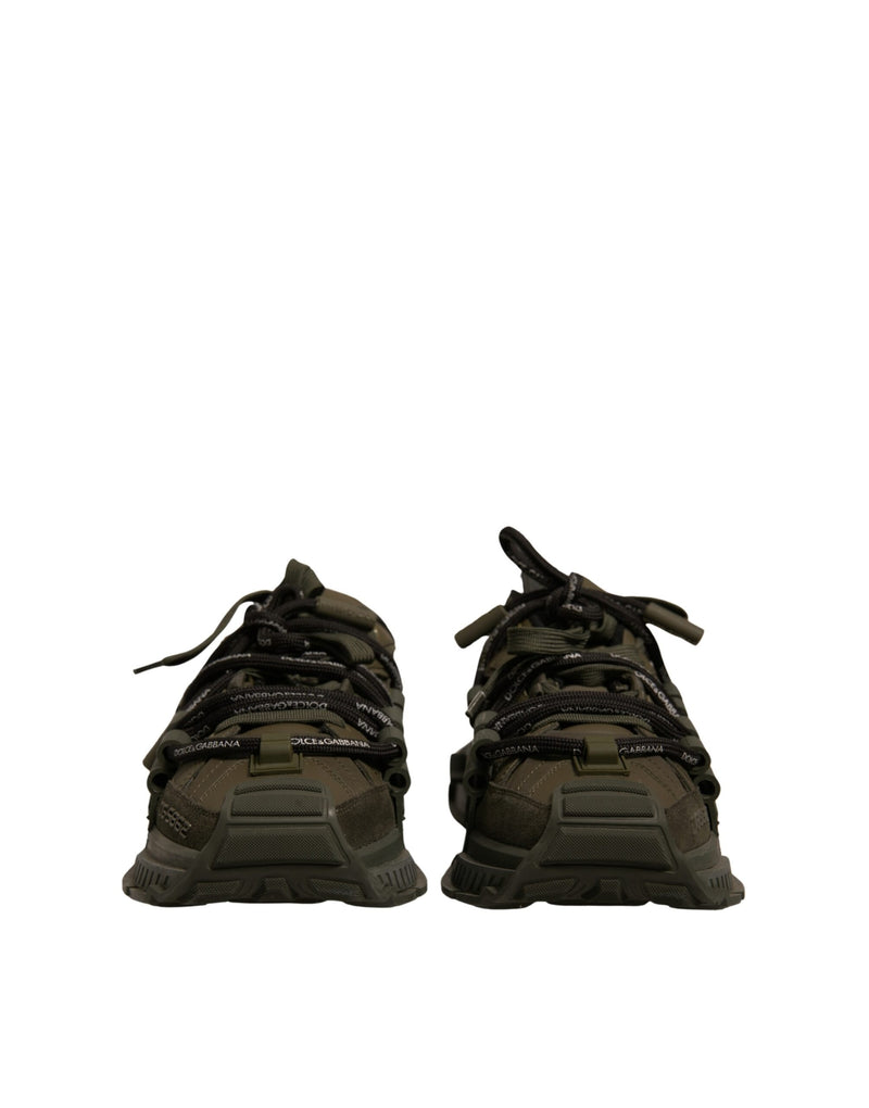 Dolce & Gabbana Military Green Space Low Top Sneakers