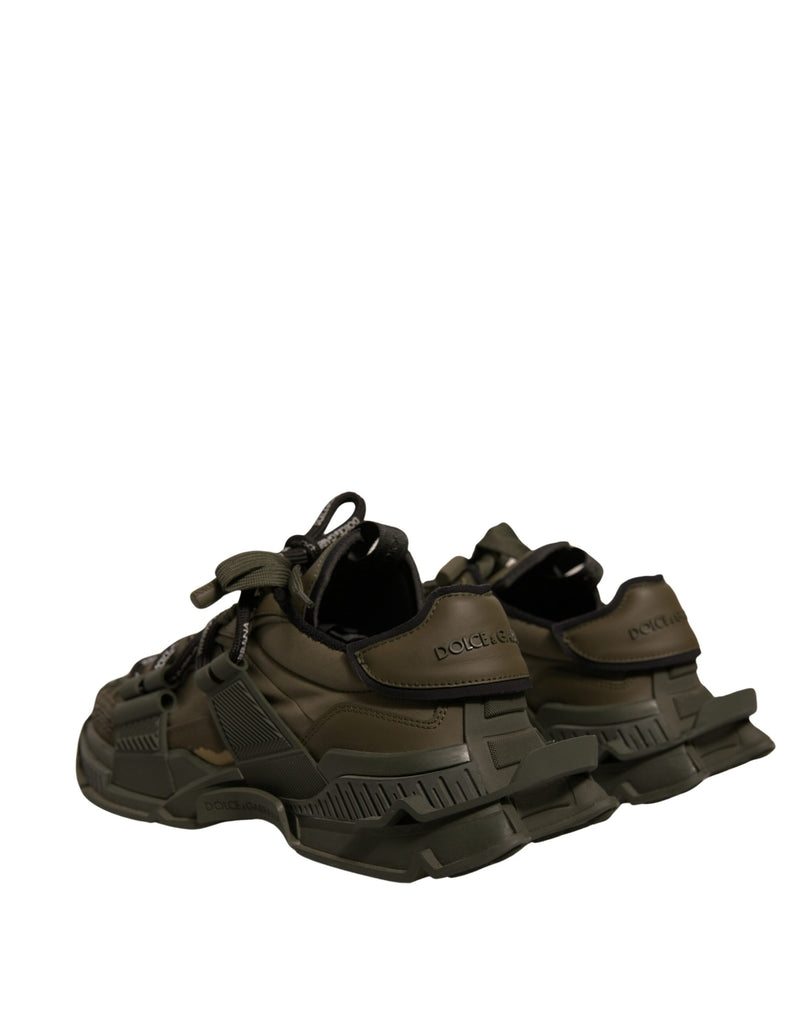 Dolce & Gabbana Military Green Space Low Top Sneakers
