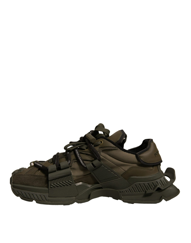 Dolce & Gabbana Military Green Space Low Top Sneakers