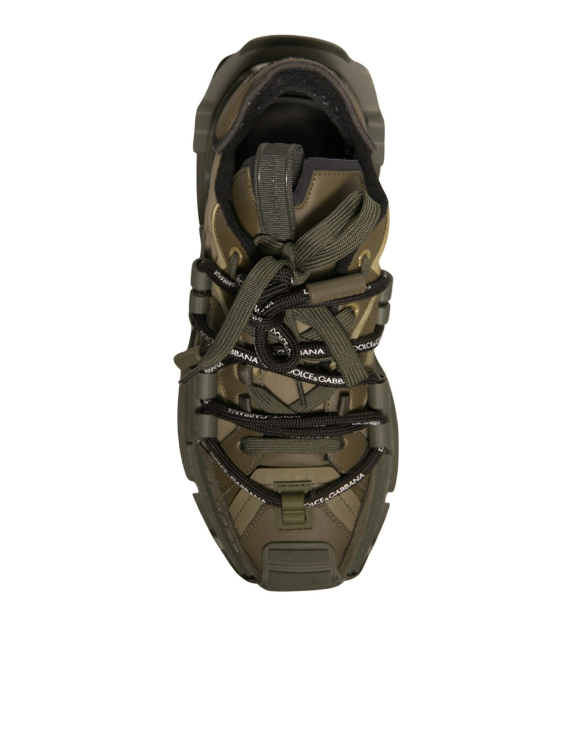 Dolce & Gabbana Military Green Space Low Top Sneakers
