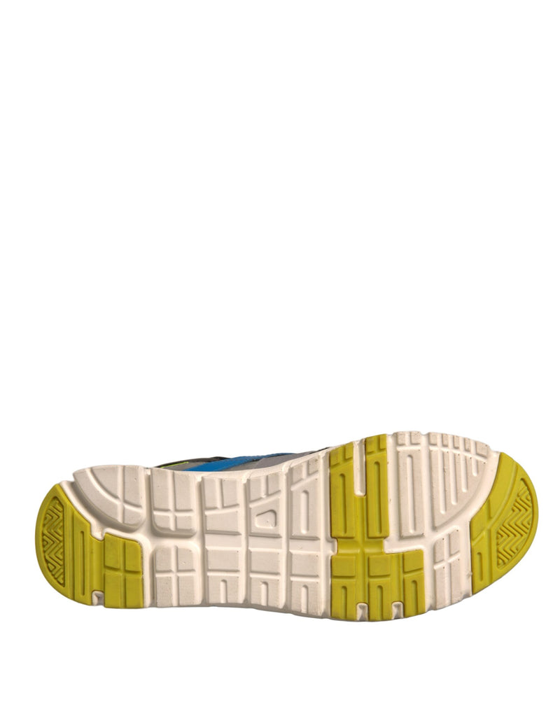 Dolce & Gabbana Multicolor Suede Low Top Sneakers