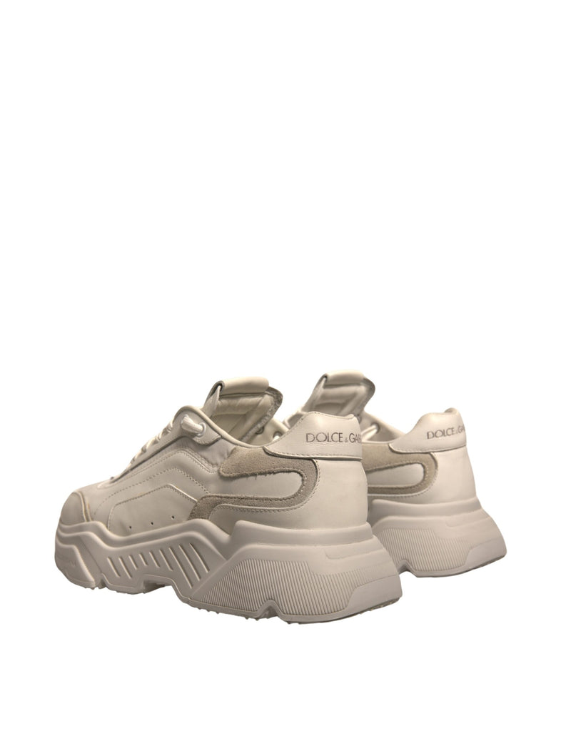 Dolce & Gabbana Daymaster Sneakers en Cuir Blanc