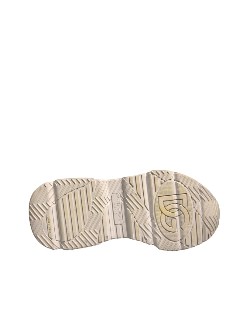 Dolce & Gabbana Daymaster Sneakers en Cuir Blanc
