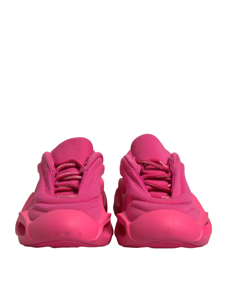 Dolce & Gabbana Pink Wave Low Top Lace Up Sneakers for Men