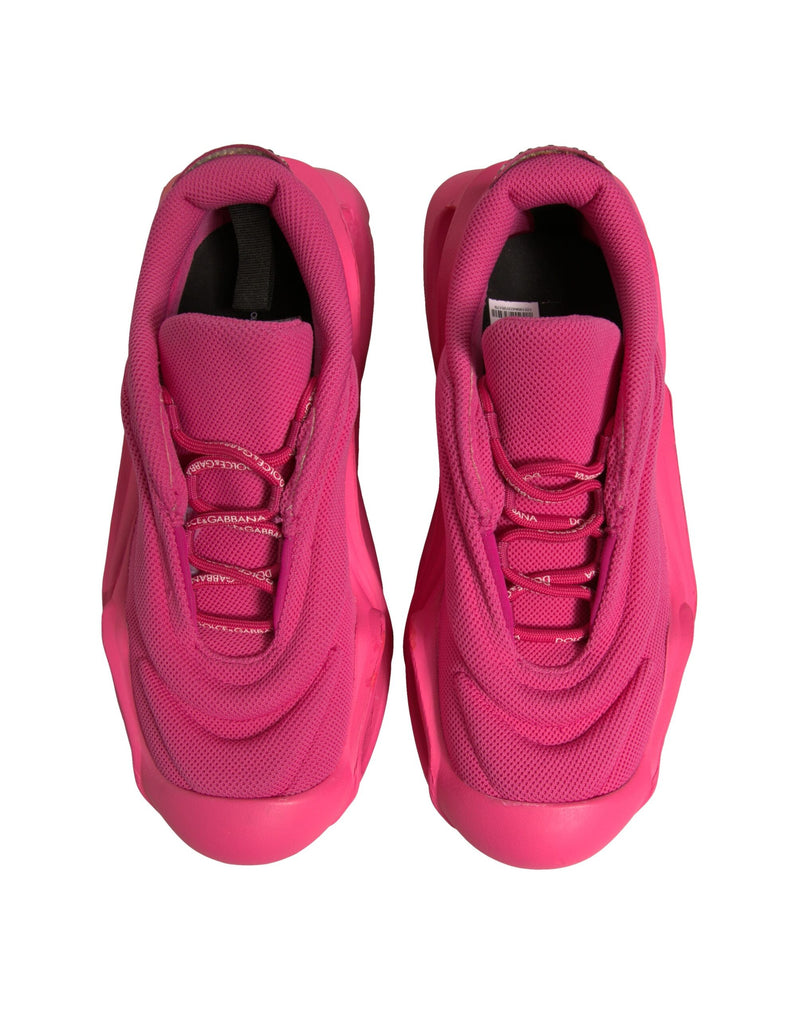 Dolce & Gabbana Pink Wave Low Top Lace Up Sneakers for Men