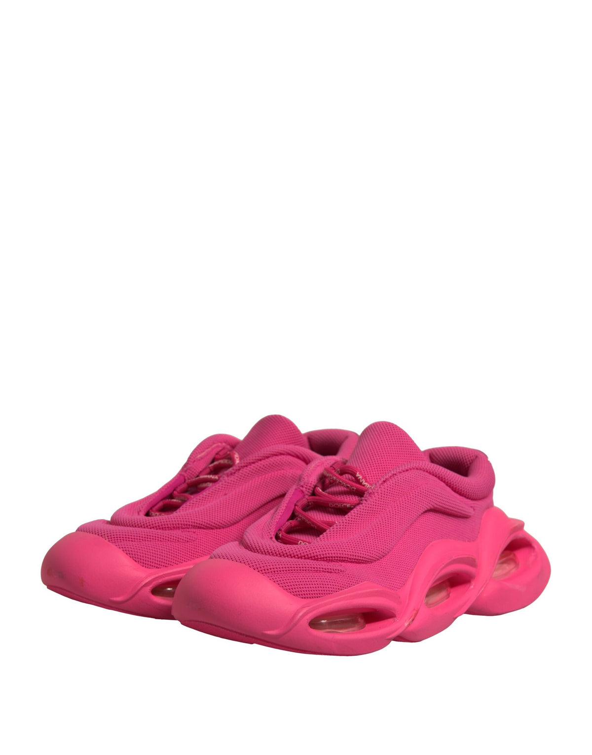 Dolce & Gabbana Pink Wave Low Top Lace Up Sneakers for Men