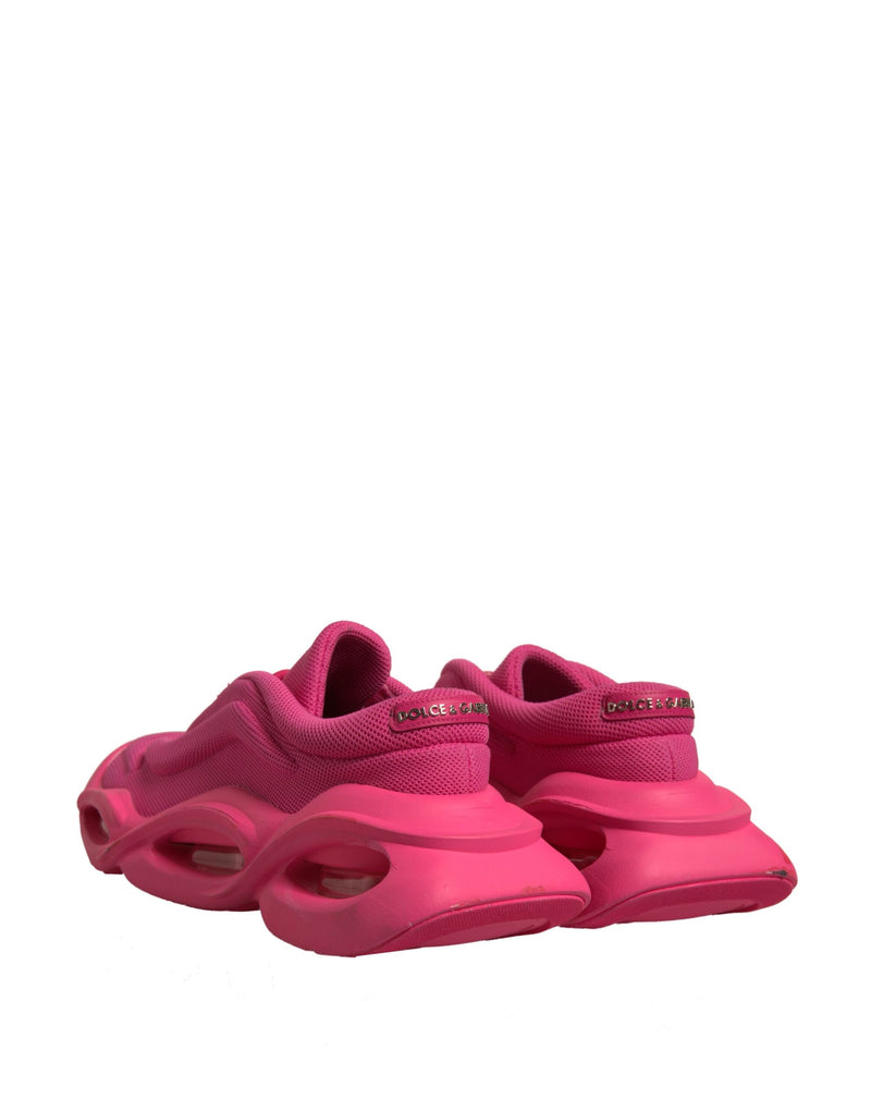 Dolce & Gabbana Pink Wave Low Top Lace Up Sneakers for Men