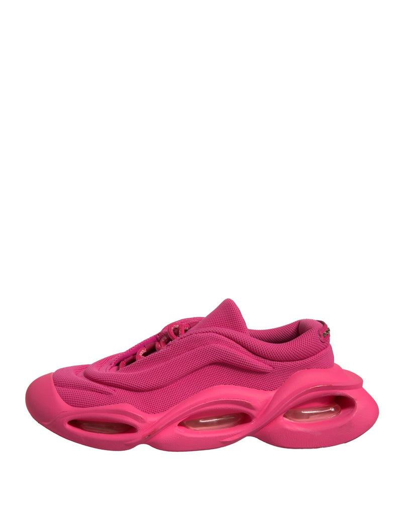 Dolce & Gabbana Pink Wave Low Top Lace Up Sneakers for Men