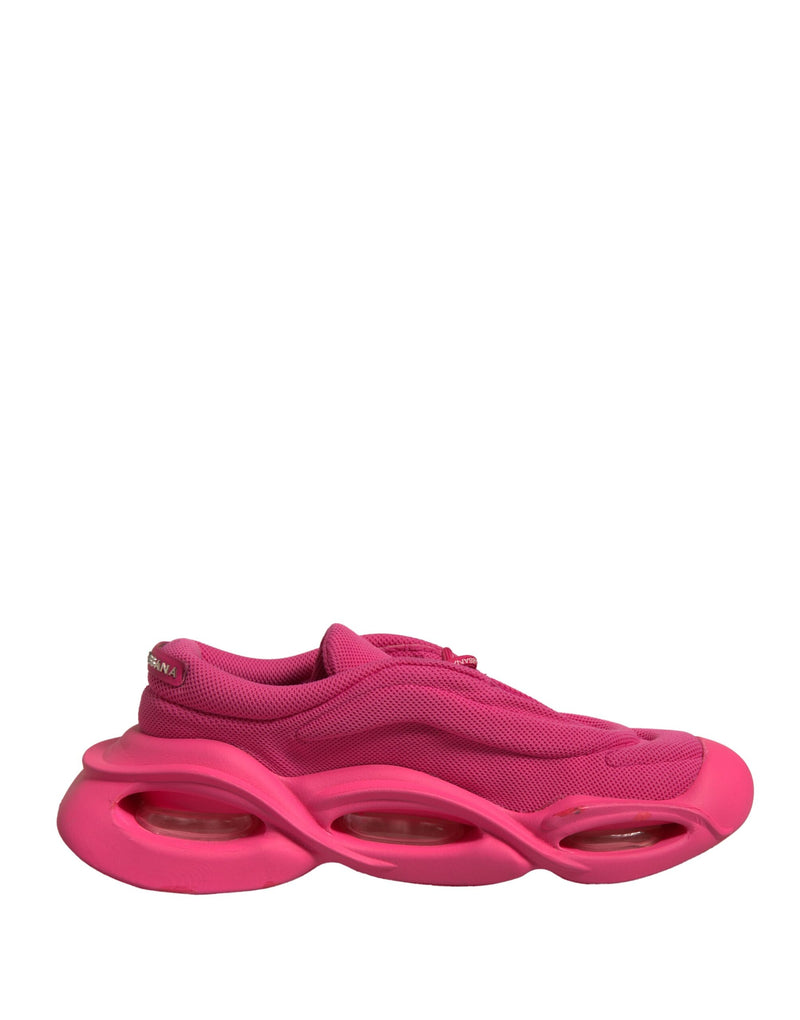 Dolce & Gabbana Pink Wave Low Top Lace Up Sneakers for Men