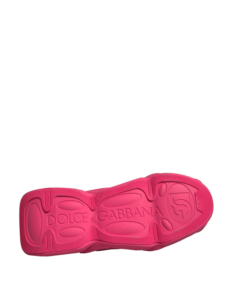Dolce & Gabbana Pink Wave Low Top Lace Up Sneakers for Men