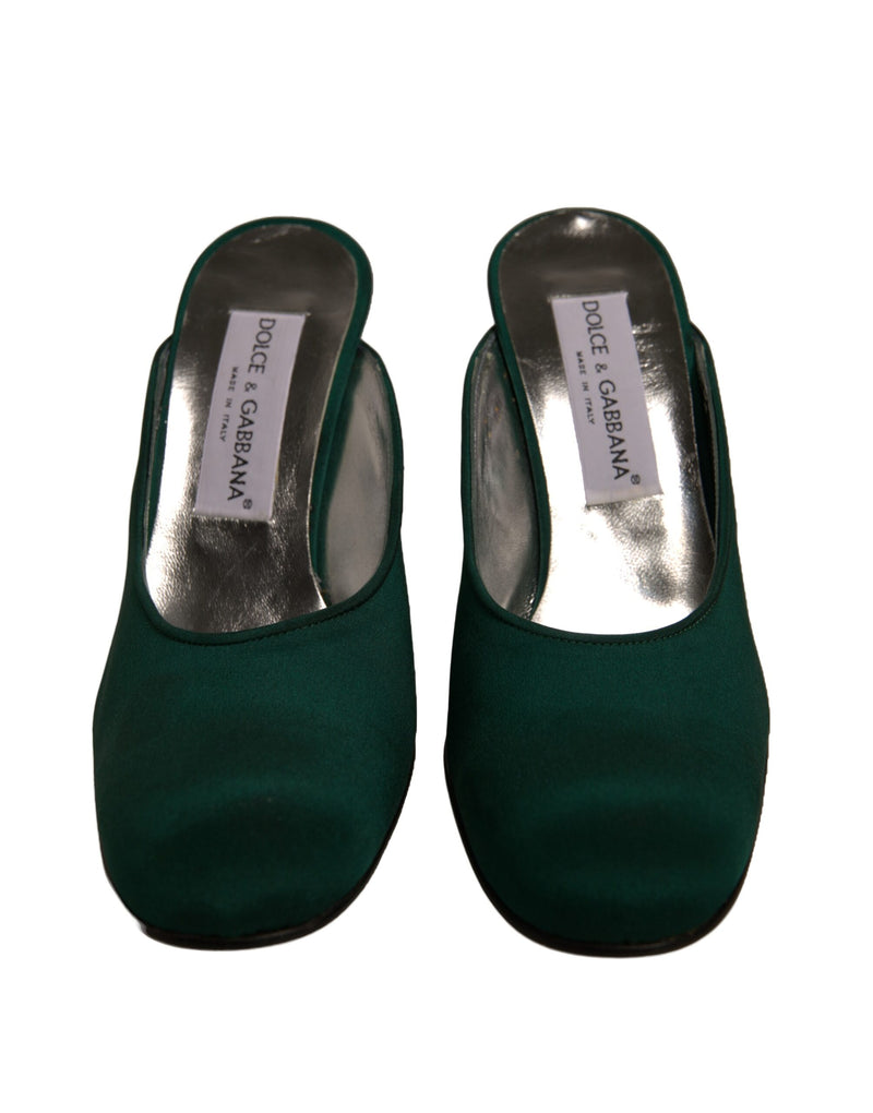 Dolce & Gabbana Escarpins en Cuir Suédé Vert