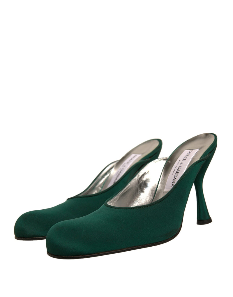 Dolce & Gabbana Escarpins en Cuir Suédé Vert