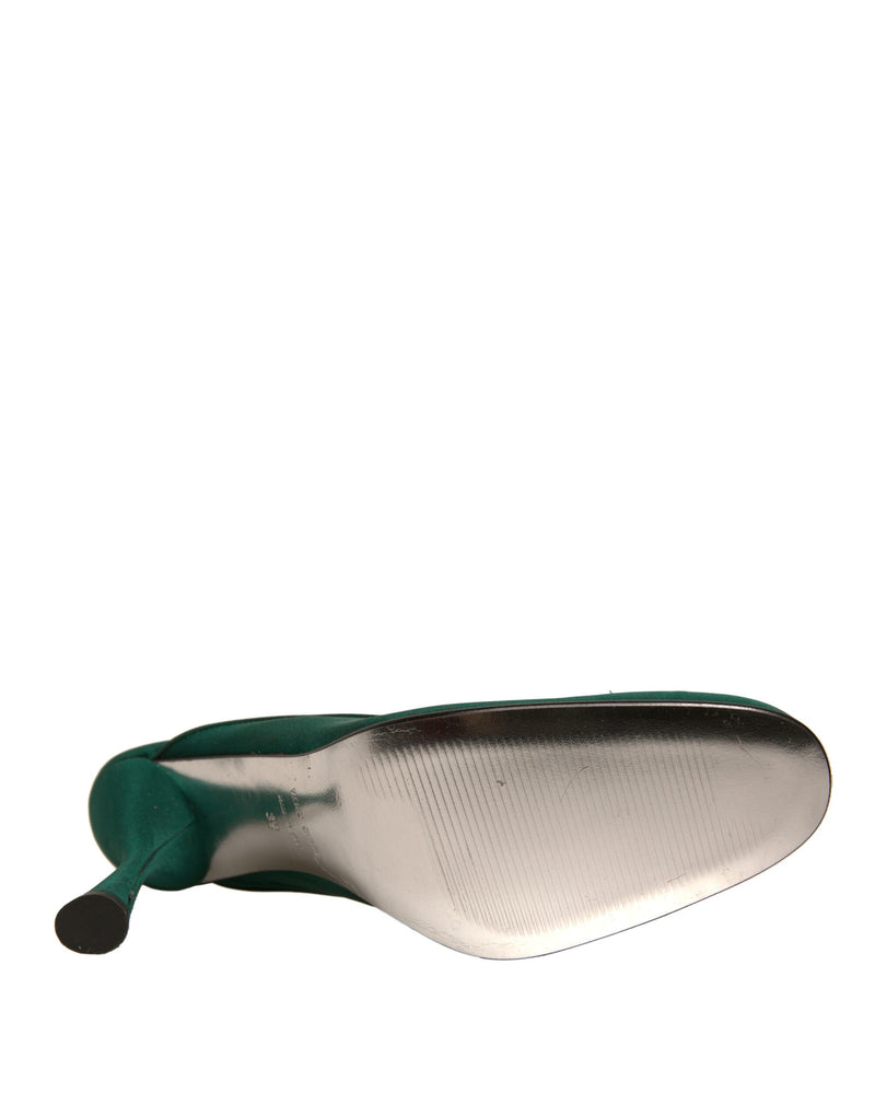 Dolce & Gabbana Escarpins en Cuir Suédé Vert