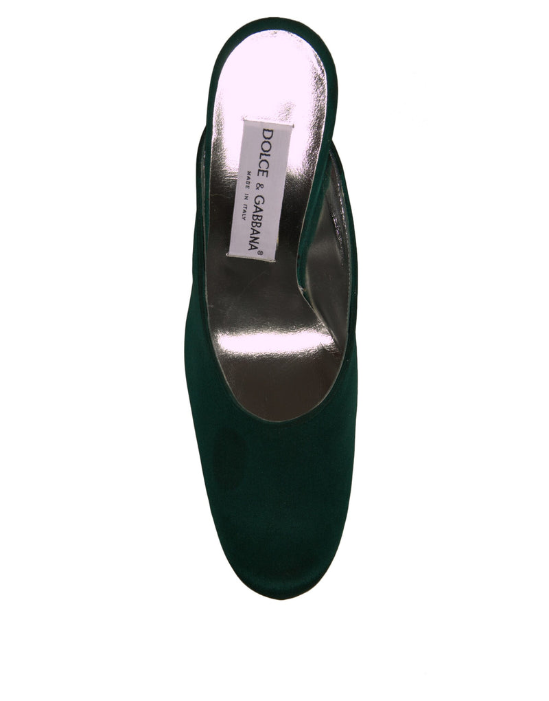 Dolce & Gabbana Escarpins en Cuir Suédé Vert