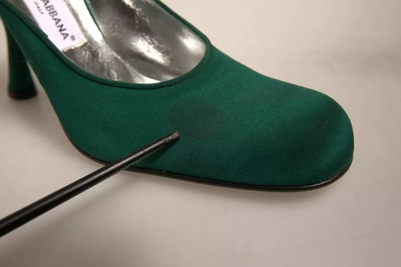Dolce & Gabbana Escarpins en Cuir Suédé Vert