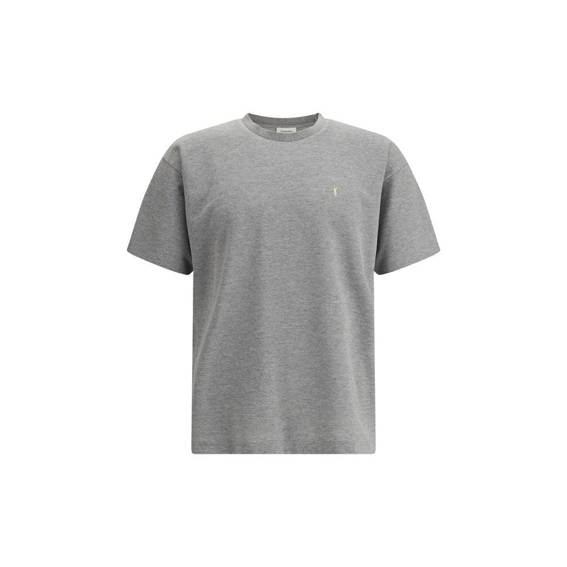 T-shirt oversize en coton gris Saint Laurent