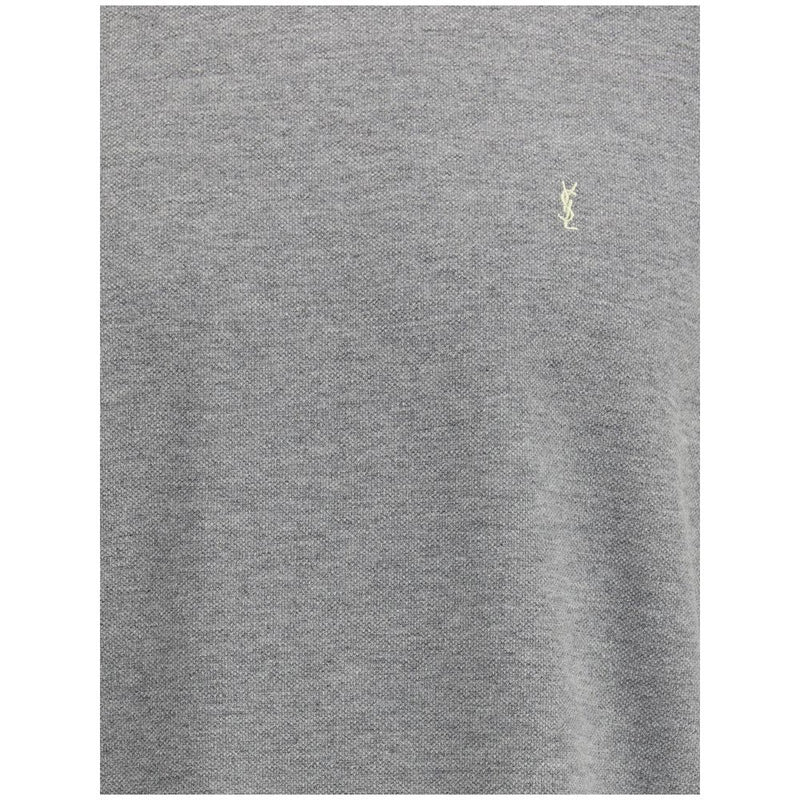 T-shirt oversize en coton gris Saint Laurent