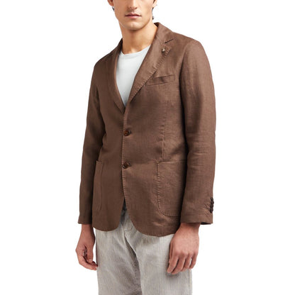AT.P.CO Bruine Linnen Blazer