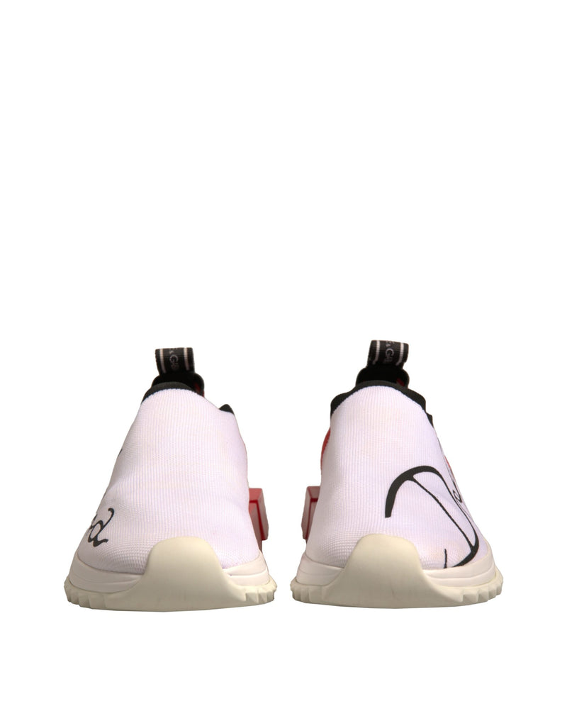 Dolce & Gabbana Low Top Sorrento Sneakers - Blanc et Rouge