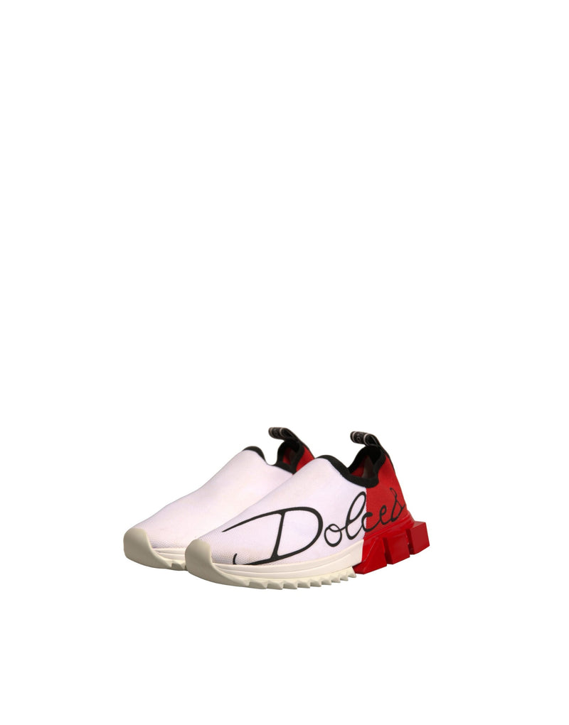 Dolce & Gabbana Low Top Sorrento Sneakers - Blanc et Rouge