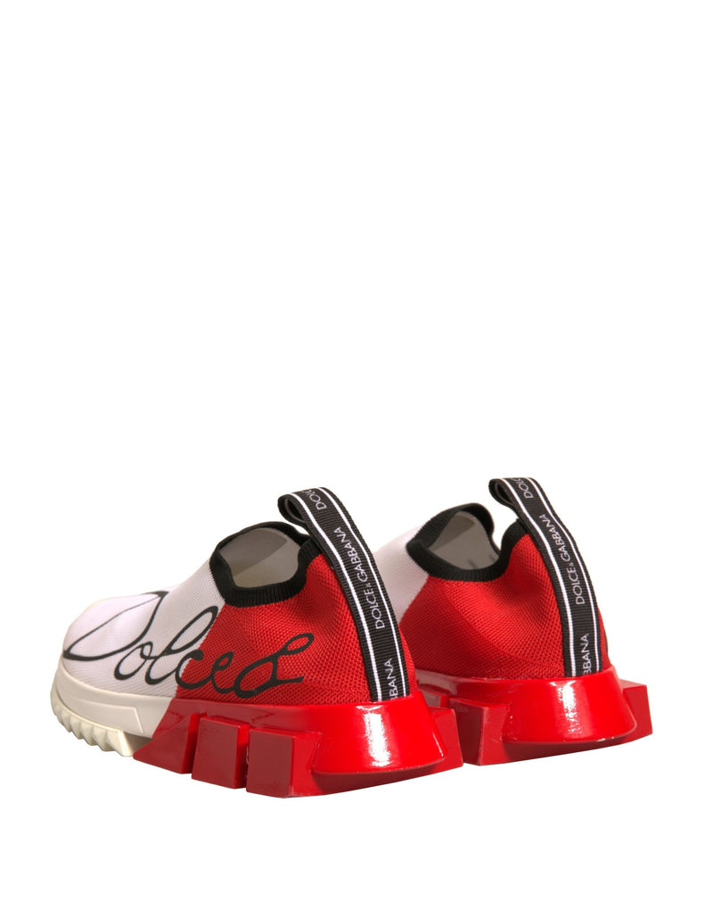 Dolce & Gabbana Low Top Sorrento Sneakers - Blanc et Rouge