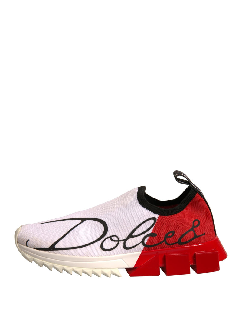 Dolce & Gabbana Low Top Sorrento Sneakers - Blanc et Rouge