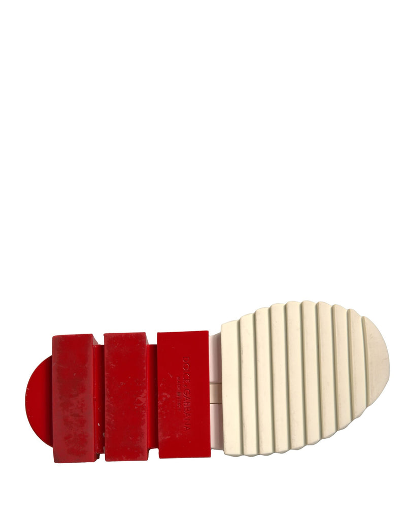 Dolce & Gabbana Low Top Sorrento Sneakers - Blanc et Rouge