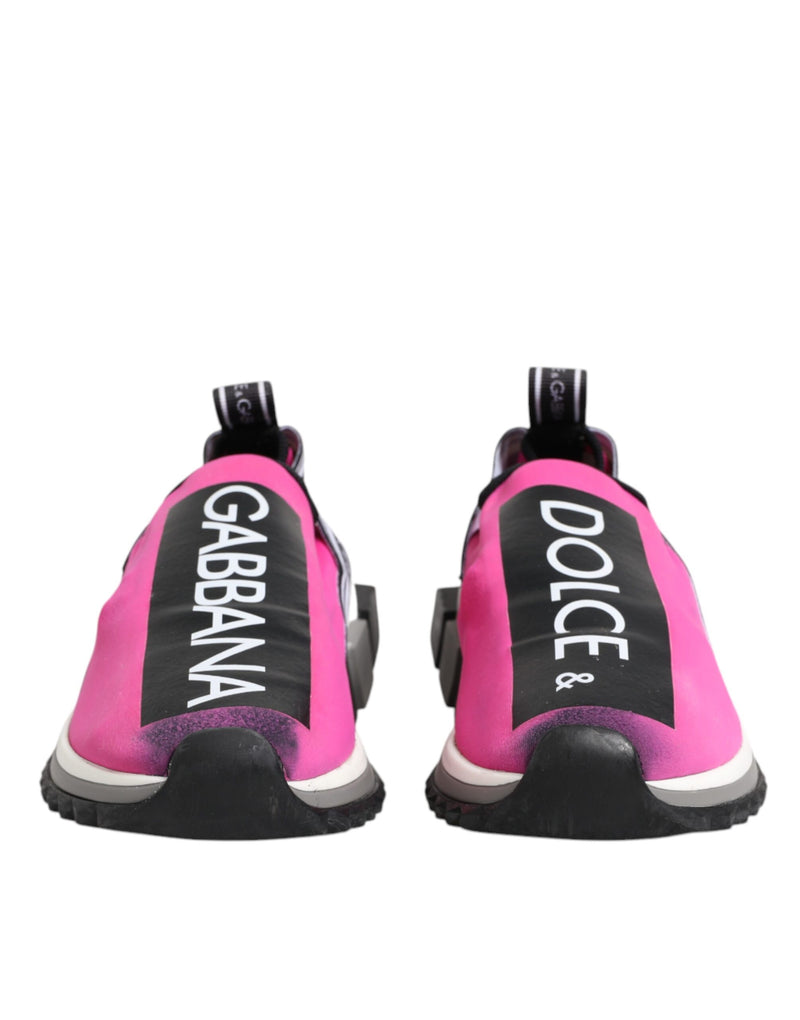 Dolce & Gabbana Sorrento Sneakers Fuchsia et Blanc pour Femmes