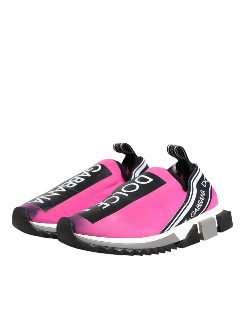 Dolce & Gabbana Sorrento Sneakers Fuchsia et Blanc pour Femmes
