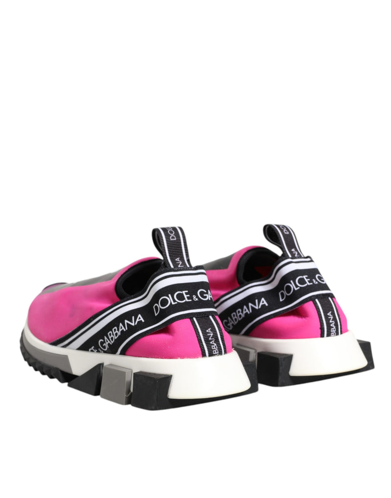 Dolce & Gabbana Sorrento Sneakers Fuchsia et Blanc pour Femmes