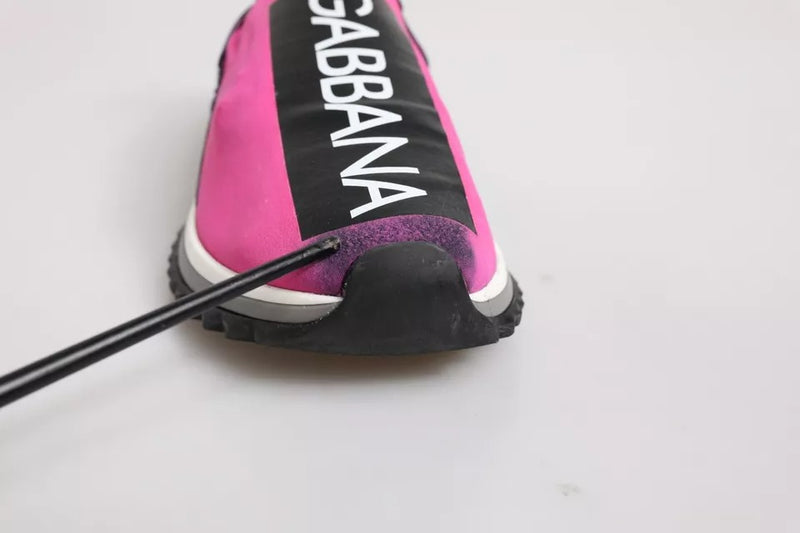 Dolce & Gabbana Sorrento Sneakers Fuchsia et Blanc pour Femmes