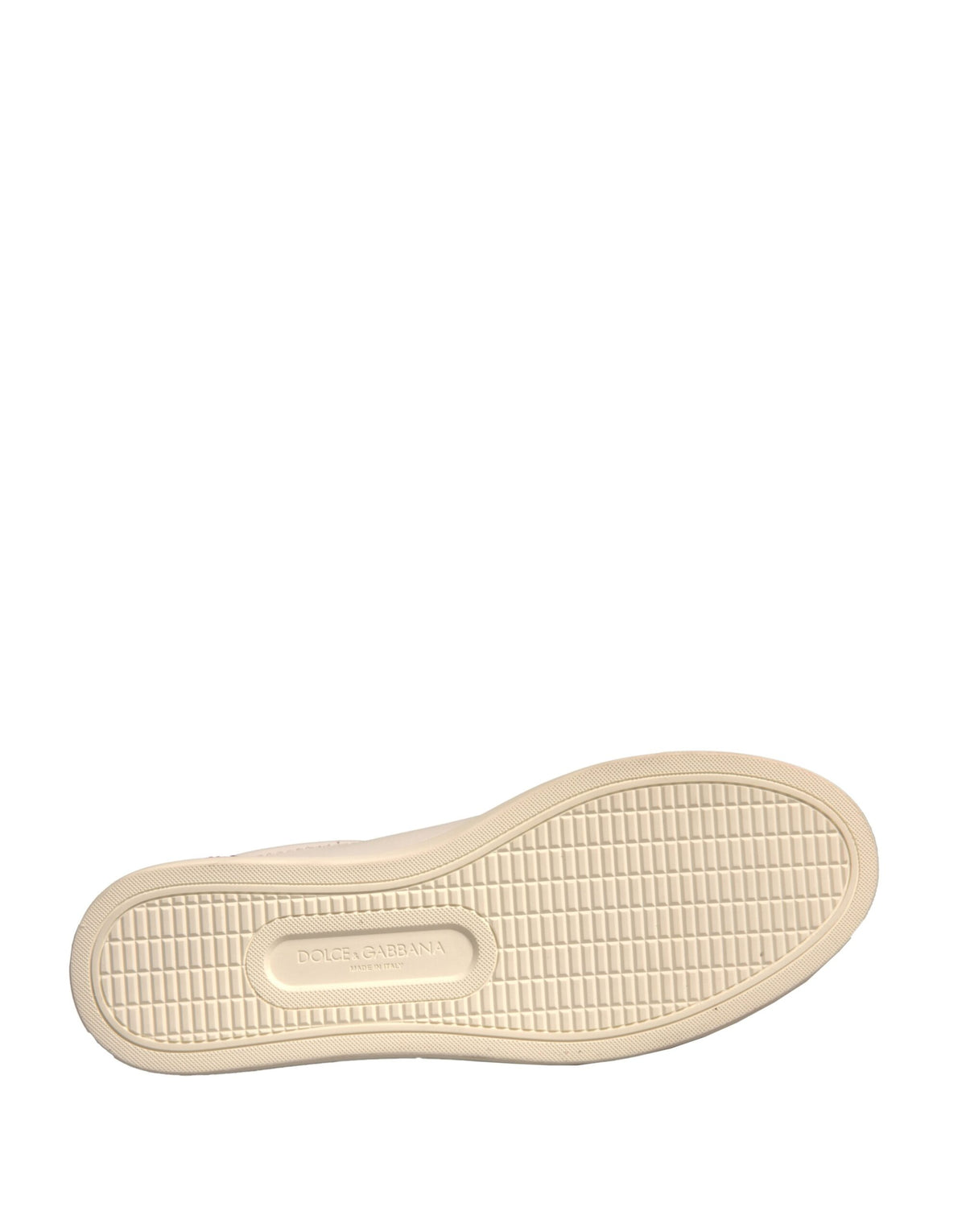 Dolce & Gabbana White Suede Leather Low Top Sneakers