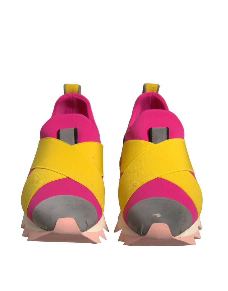 Dolce & Gabbana Multicolor Neoprene Elastic Ibiza Sneakers