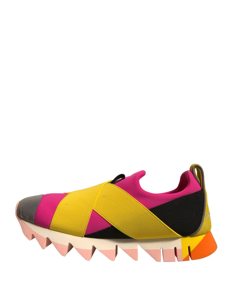 Dolce & Gabbana Multicolor Neoprene Elastic Ibiza Sneakers
