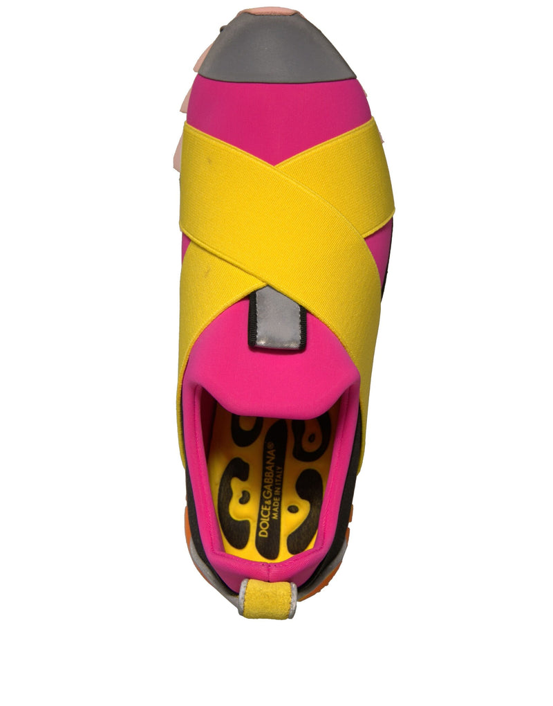 Dolce & Gabbana Multicolor Neoprene Elastic Ibiza Sneakers