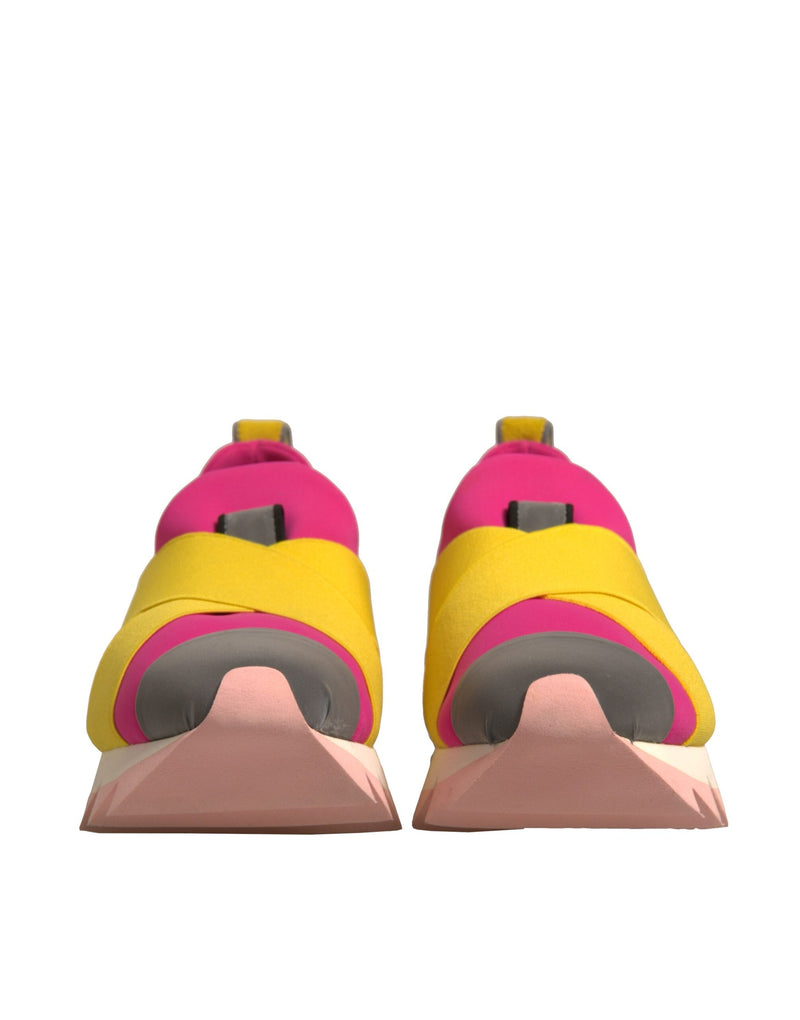 Dolce & Gabbana Multicolor Neoprene Elastic Ibiza Sneakers