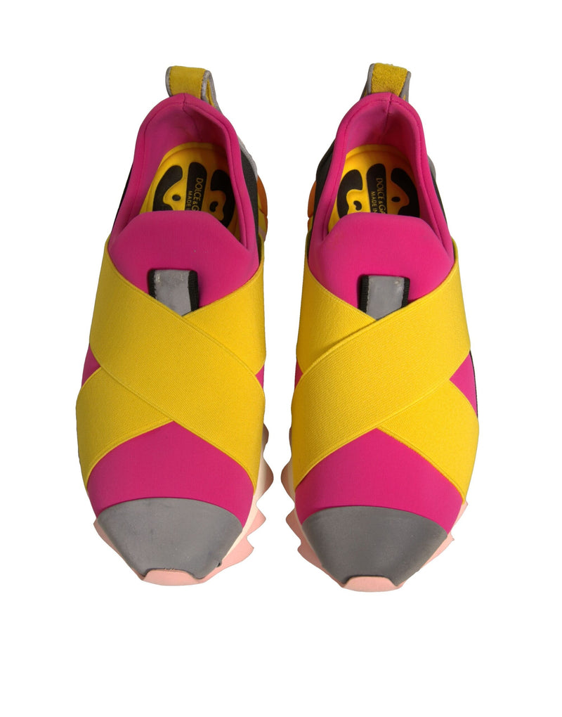 Dolce & Gabbana Multicolor Neoprene Elastic Ibiza Sneakers