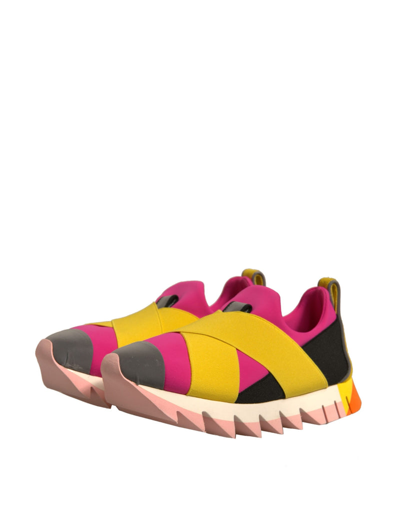 Dolce & Gabbana Multicolor Neoprene Elastic Ibiza Sneakers