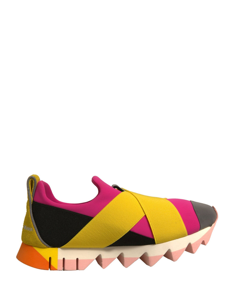 Dolce & Gabbana Multicolor Neoprene Elastic Ibiza Sneakers