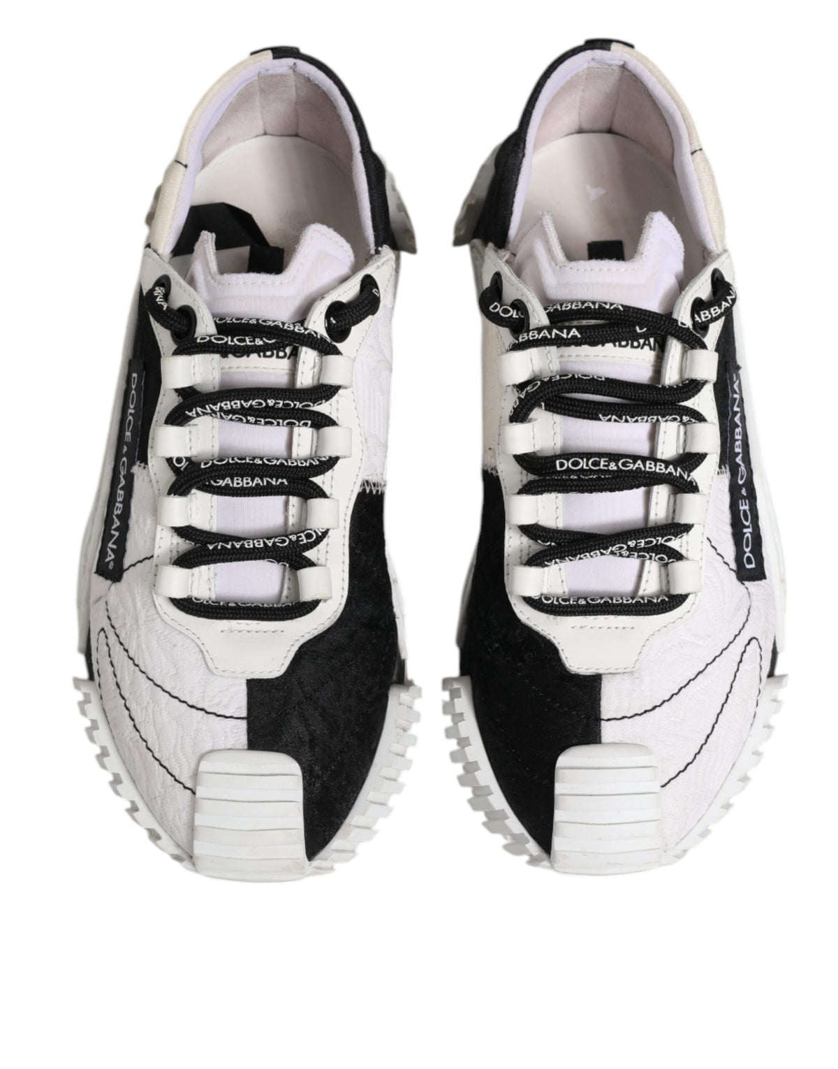 Dolce & Gabbana NS1 Low Top Sneakers en Blanc et Noir