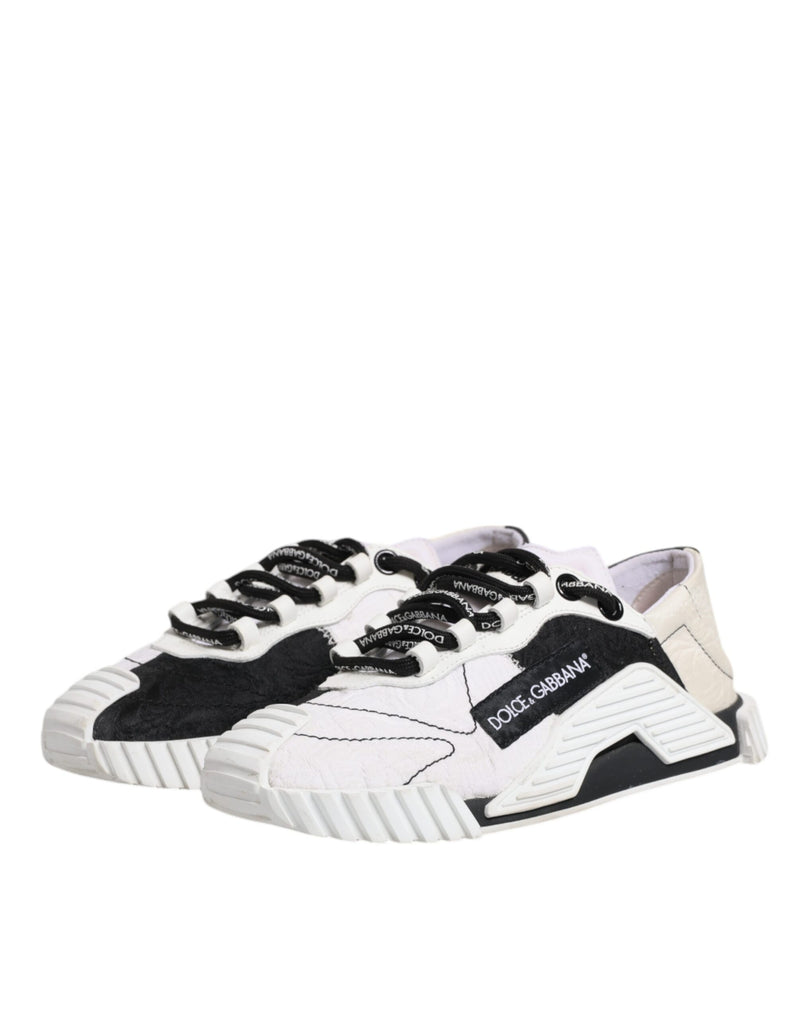 Dolce & Gabbana NS1 Low Top Sneakers en Blanc et Noir