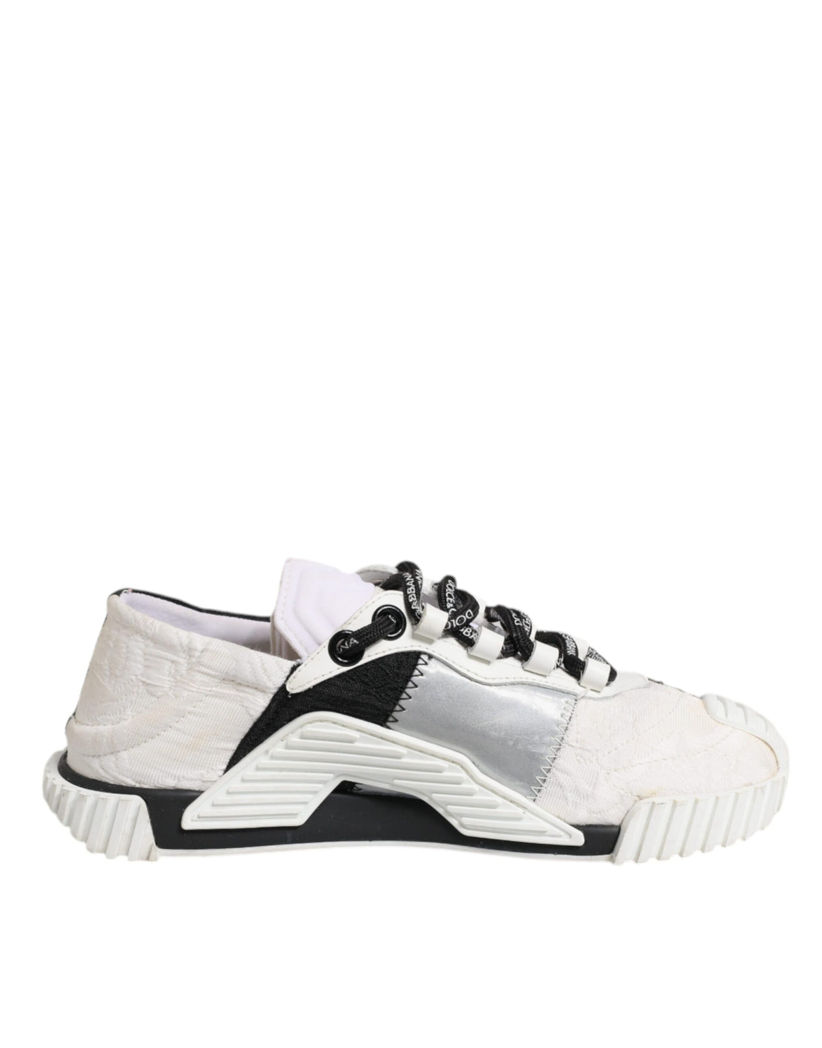 Dolce & Gabbana NS1 White Black Low Top Sneakers