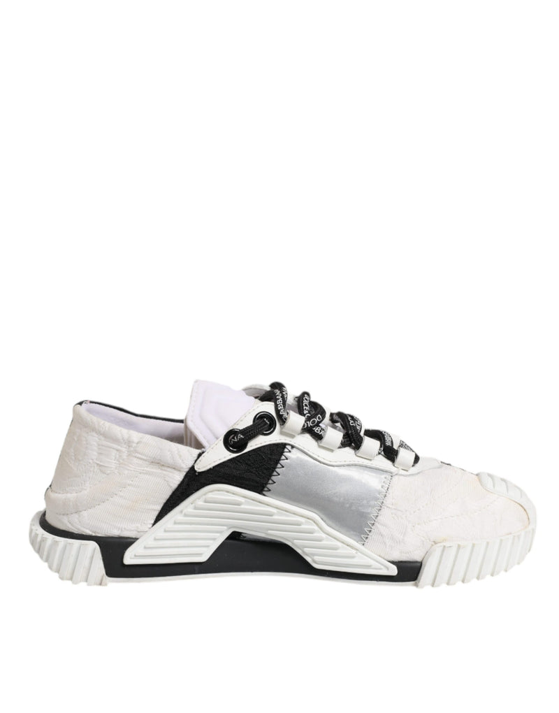 Dolce & Gabbana NS1 White Black Low Top Sneakers