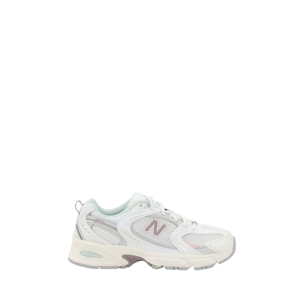 New Balance White Leather Tier 3 Sneakers for Men