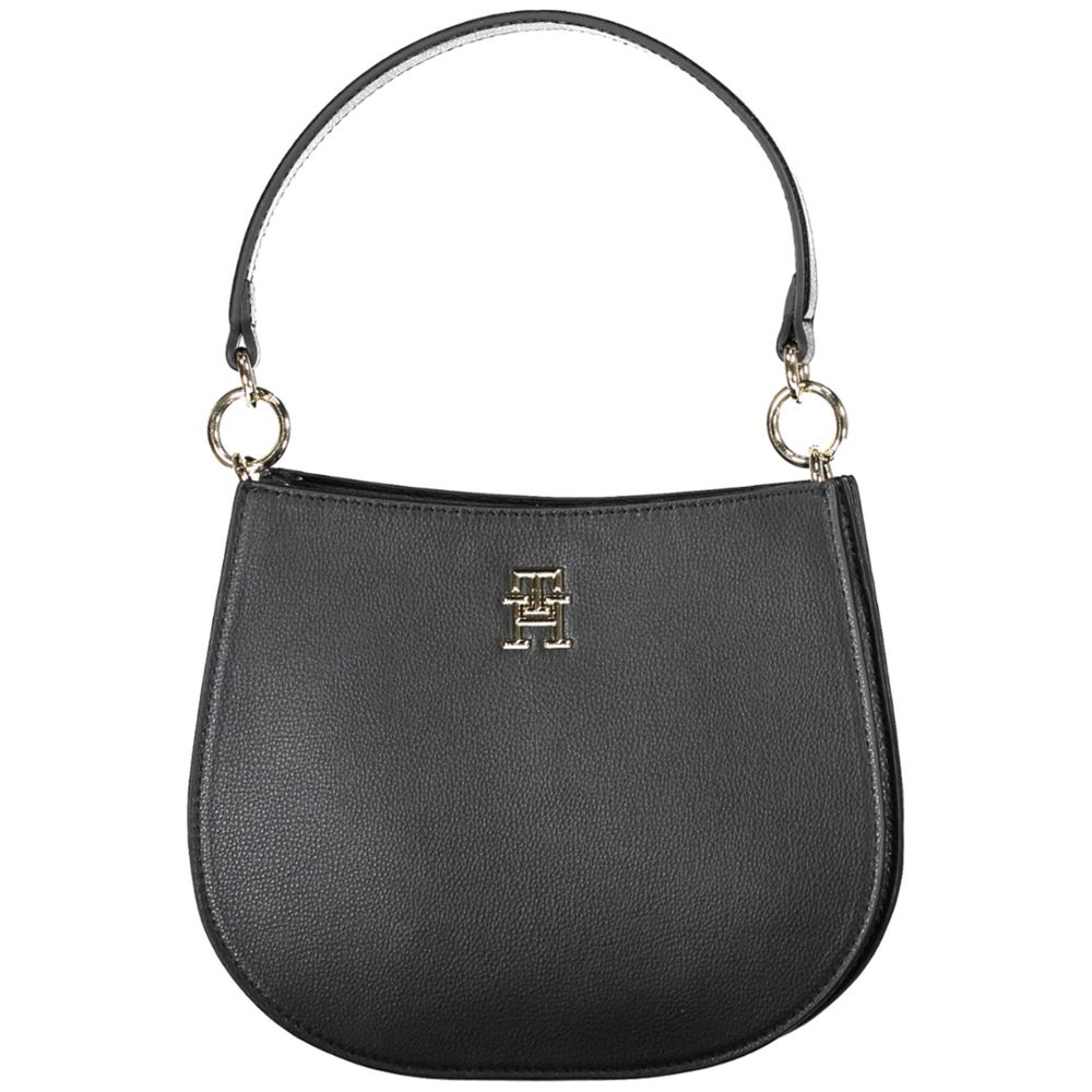 Tommy Hilfiger Sac à main noir en polyester pour femmes - Élégant et durable