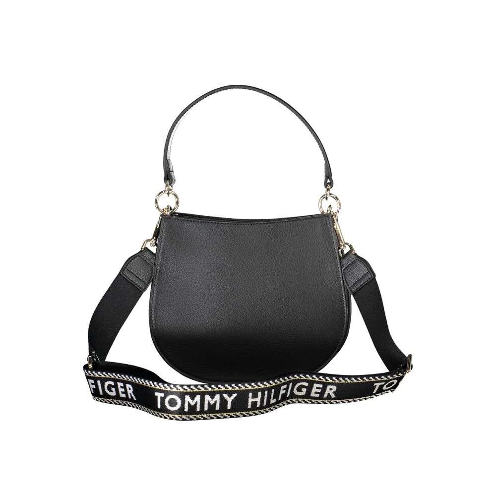Tommy Hilfiger Sac à main noir en polyester pour femmes - Élégant et durable