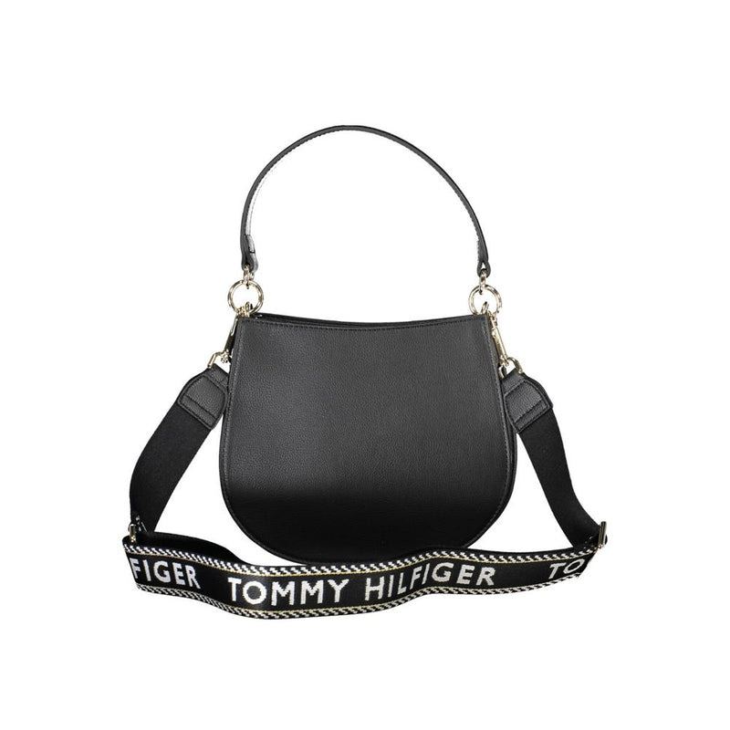 Tommy Hilfiger Sac à main noir en polyester pour femmes - Élégant et durable