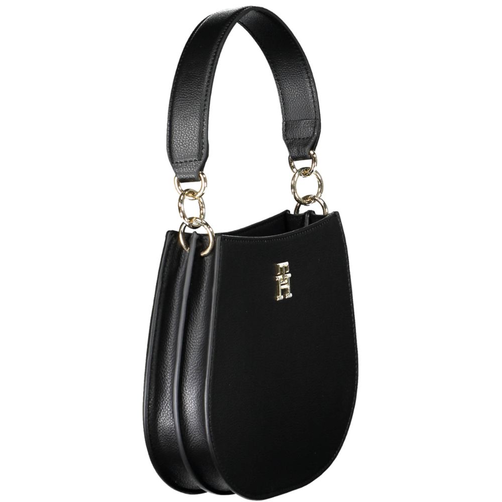 Tommy Hilfiger Sac à main noir en polyester pour femmes - Élégant et durable