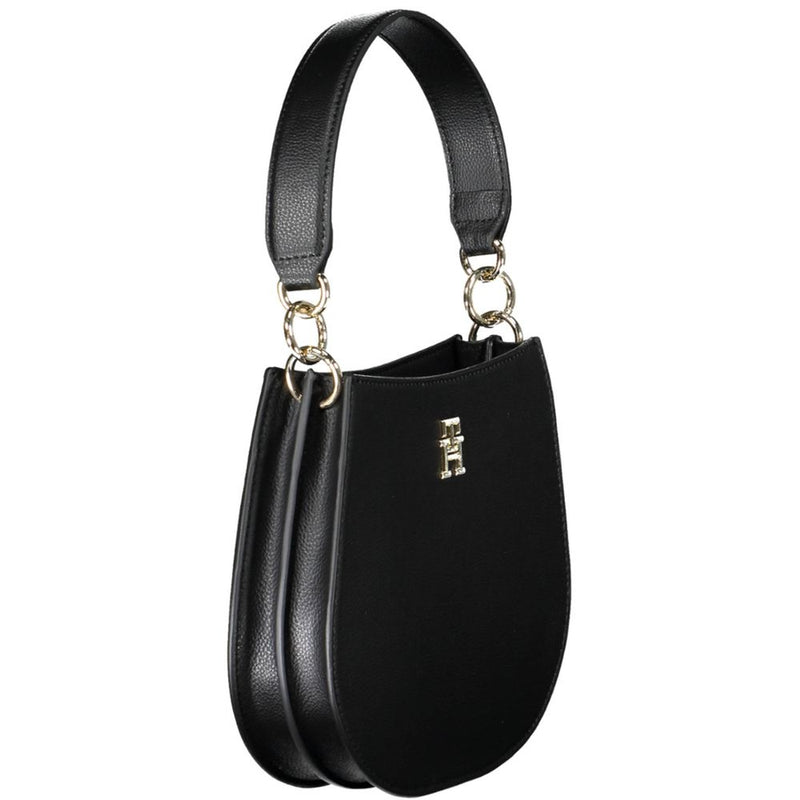 Tommy Hilfiger Sac à main noir en polyester pour femmes - Élégant et durable